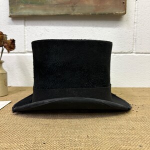 Antique Black Top Hat image 7