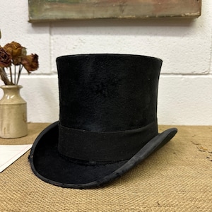 Antique Black Top Hat image 1