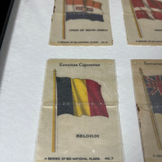 Framed Set of Four Kensitas Cigarettes Silks National Flags - Etsy UK