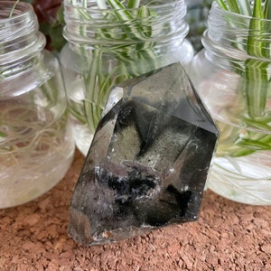 112g Medium Polished Angel Phantom Quartz / Amphibole Quartz / Scenic Quartz Point /Rutilated Quartz -  2.8" x 1.8" x 1.1" - ITEM AP5