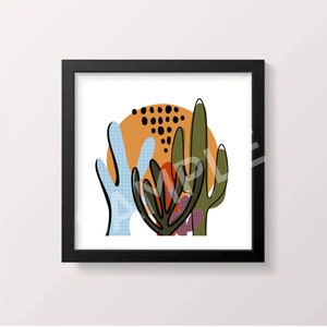 Instant Download- Abstract Cactus Print