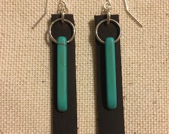 Leather & turquoise