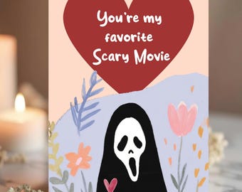Anniversary Card with Ghostface from Scream