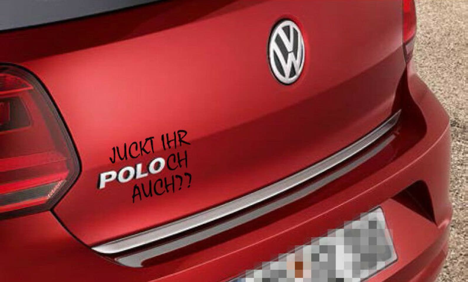 Auto Aufkleber Juckt ihr Poloch auch VW Polo Fun Sticker Etsy