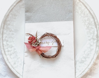 Boho mini wreath set