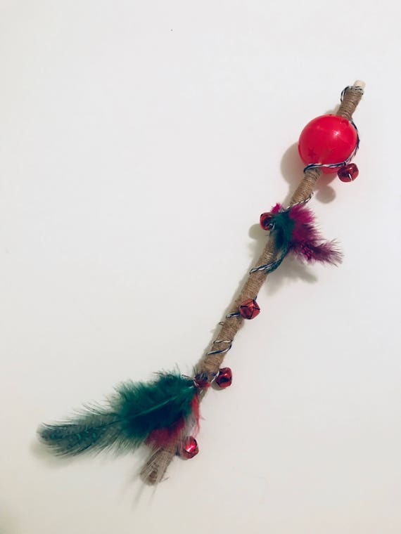 cat feather wand toy