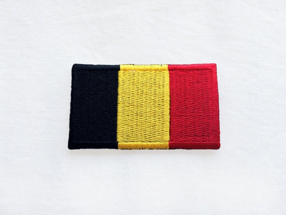 Patch à coudre ou à thermocoller /"/"/"Drapeau Belge/"/"/"