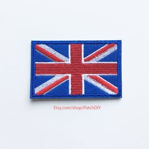 6cm X 8.5cm Rainbow Union Jack Embroidered Sew On Patch. 6cm X 8.5cm Rainbow Union Jack Embroidered Sew On Patch.