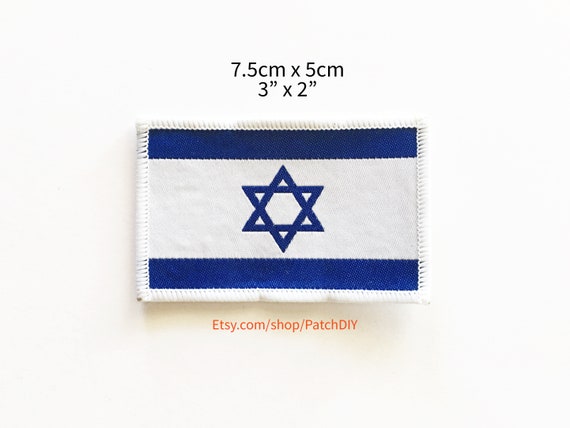 Israel Flag Embroidered 3/" Patch Israeli Flag Patch FAST USA SHIPPING