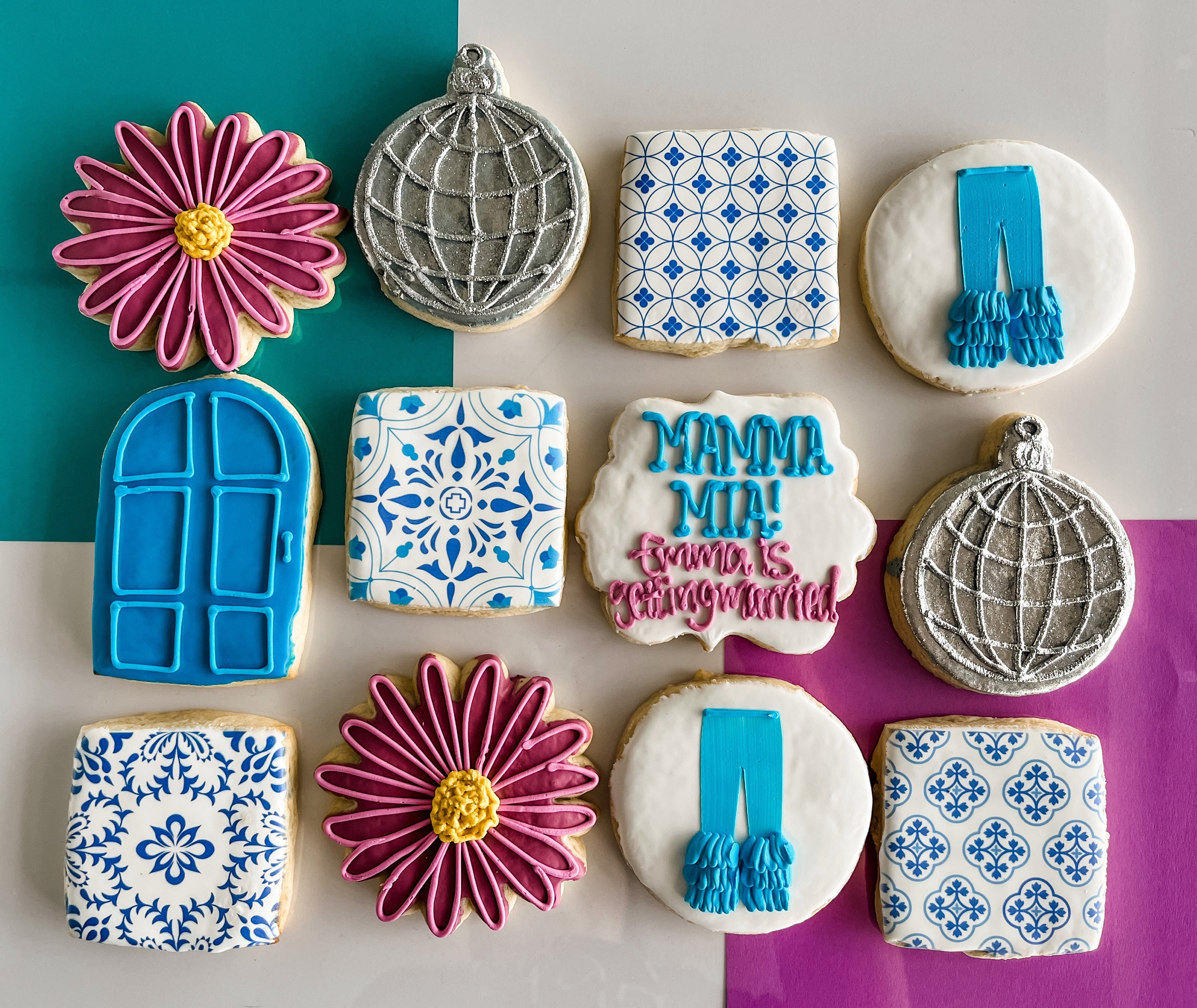 Mamma Mia Bachelorette or Bridal Shower Cookies // 1 Dozen Etsy