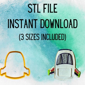 STL INSTANT DOWNLOAD für die Toy Story Buzz Light Year Raumschiff Ausstecher 3 Größen