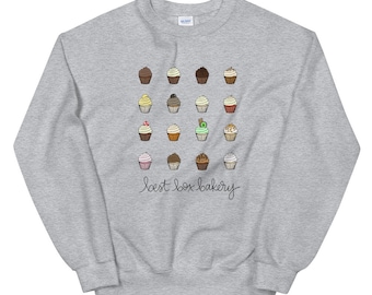 Cupcake Grid Unisex Sweatshirt