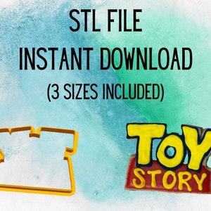 STL INSTANT DOWNLOAD für die Toy Story Logo Ausstechform 3 Größen