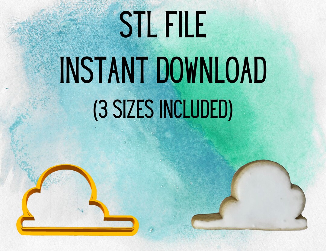 STL INSTANT DOWNLOAD for the Toy Story Cloud Cookie Cutter 3 Sizes Etsy
