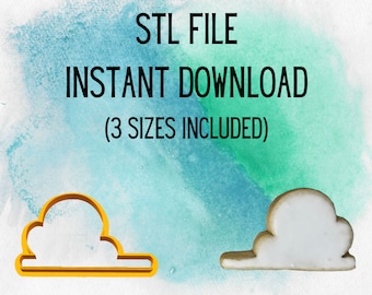 STL INSTANT DOWNLOAD for the Toy Story Cloud Cookie Cutter 3 sizes