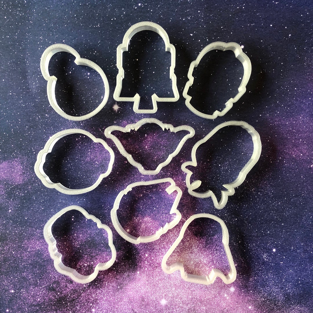 Complete Set of Star Wars Cookie Cutters/ BB8 R2D2 C3PO