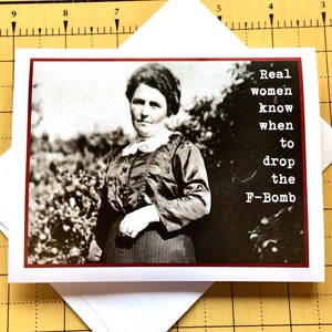 Funny Card for Friend, Sassy F-Bomb Card for Woman