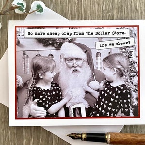 Funny Christmas Card, Bulk Card Price Options, Dollar Store Christmas Card, Dollar Store image 5