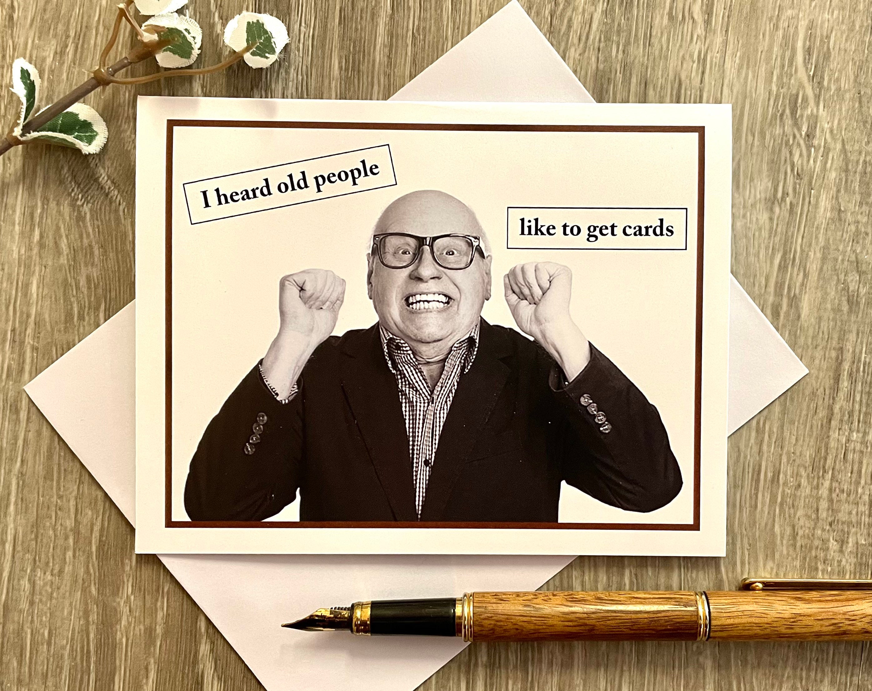 Birthday Card for Older Man, Funny Card for Co-worker, Card for Male ...