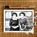 Funny Mother's Day Card, Vintage Photo Mother/Daughter Card, Like Mother Like Daughter