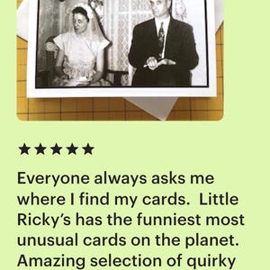 Funny Anniversary or Wedding Card, Marriage Let's You Annoy, Vintage Photo Card image 8