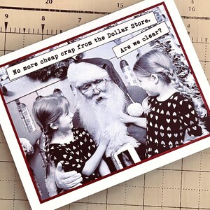 Funny Christmas Card, Bulk Card Price Options, Dollar Store Christmas Card, Dollar Store image 3