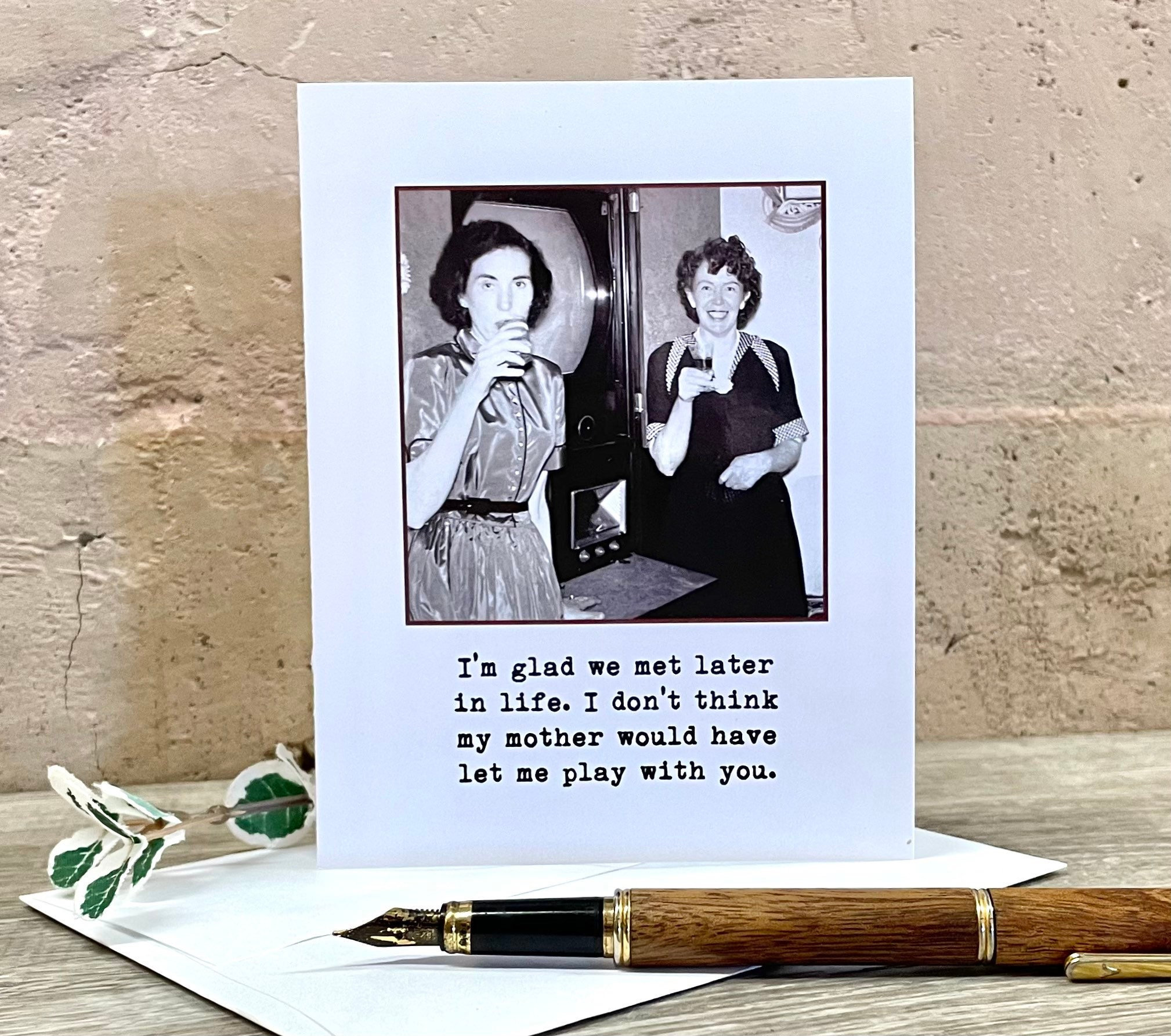 You're Vintage, Funny Friendship Birthday Greeting Card You're Vintage, Funny Friendship Birthday Greeting Card