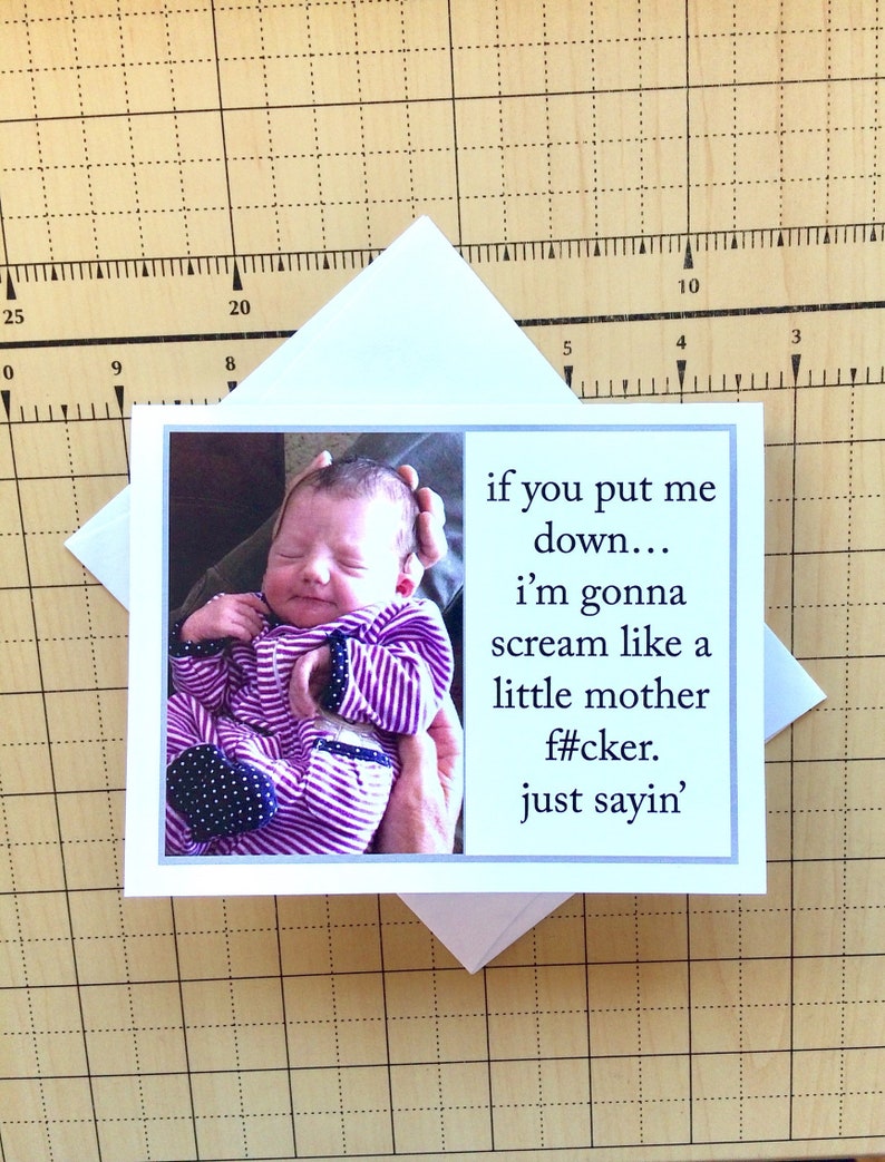 Funny Baby Shower Card Sassy Baby Shower Card