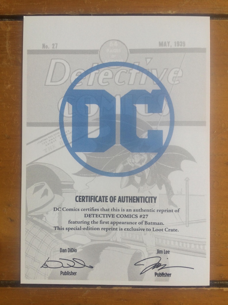 Detectives Signature Detective Comics #27 CGC 9.4 Loot Crate Edition (2018) - Etsy