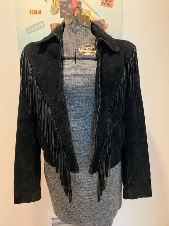 Vintage Suede Fringe Jacket