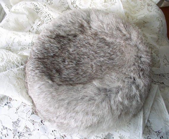 Rabbit Fur Hat w/ Original Box Vintage Italian Belmar Angora Rabbit Fur Hat W/ Jenny Banta Box main image 3