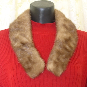 Mink Collar Autumn Haze Mink Collar.....Vintage Autumn Haze Mink Collar Real Mink Fur