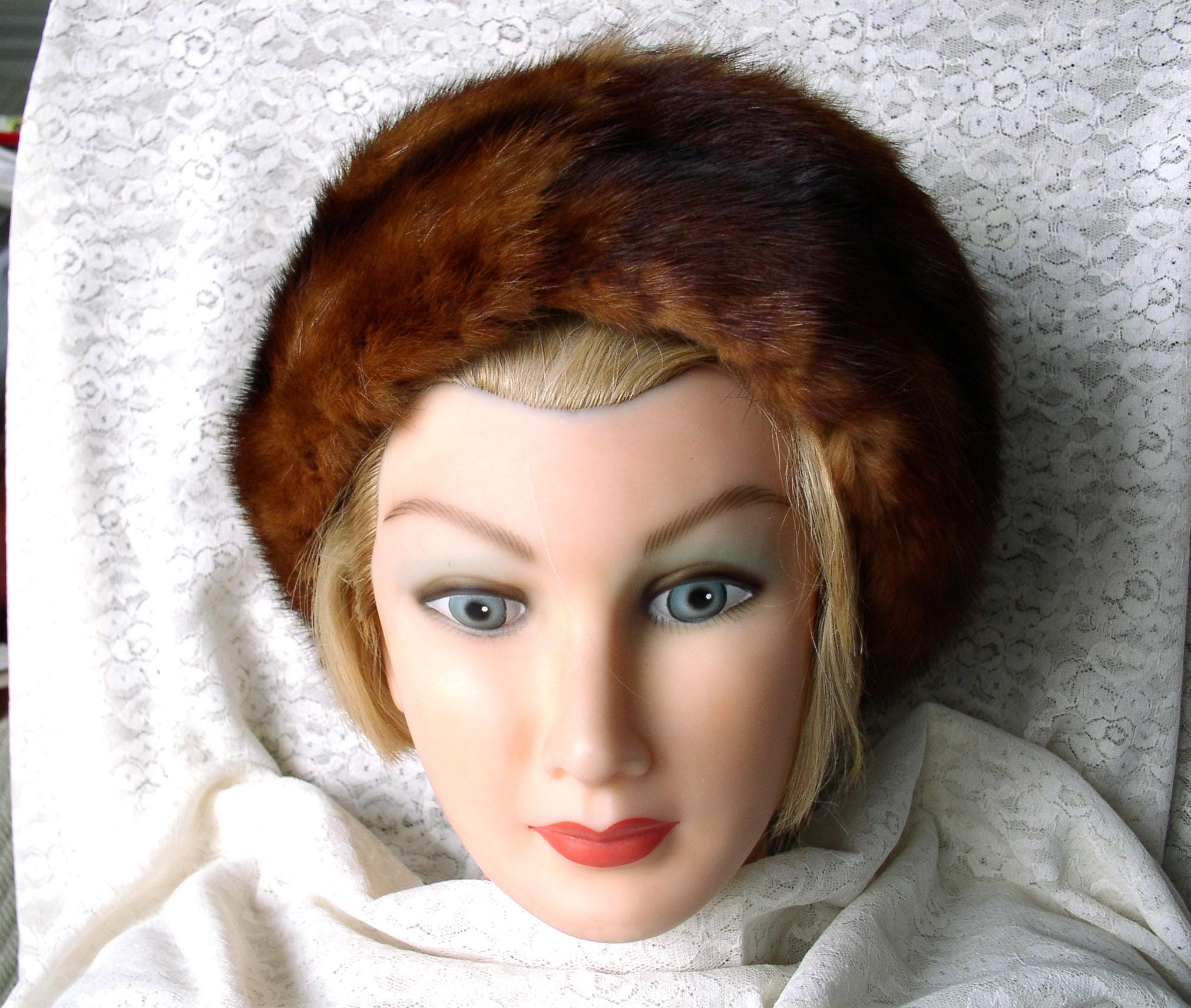 Vintage Betmar Elegant Brown‎ Fur Hat and Scarf Set Betmar Fur Hats for Women for sale | eBay main image 2