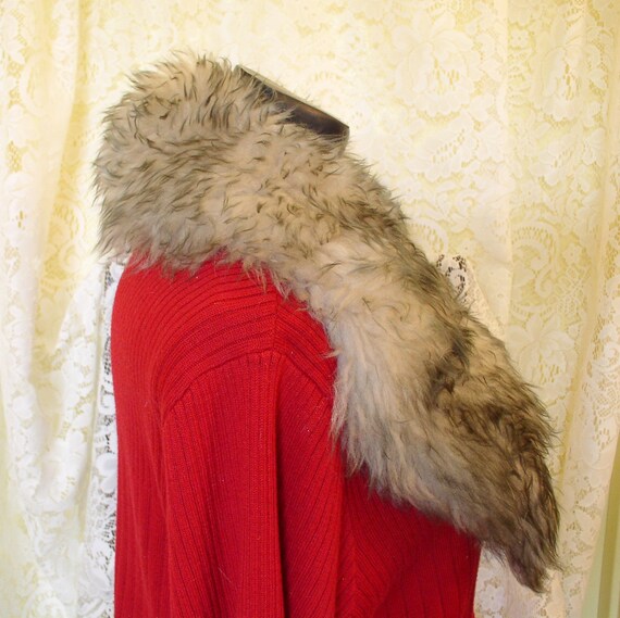 Fox Fur Collar Vintage Silver Fox Collar....Fox F… - image 5