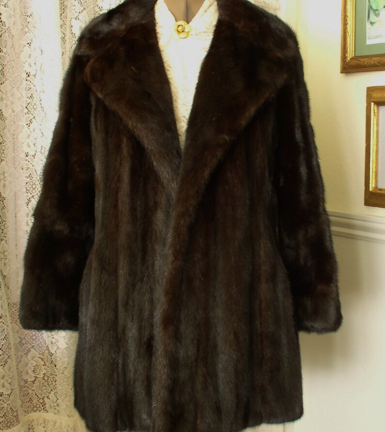 Plus Size Black Ranch Mink Fur Swing Stroller 3232