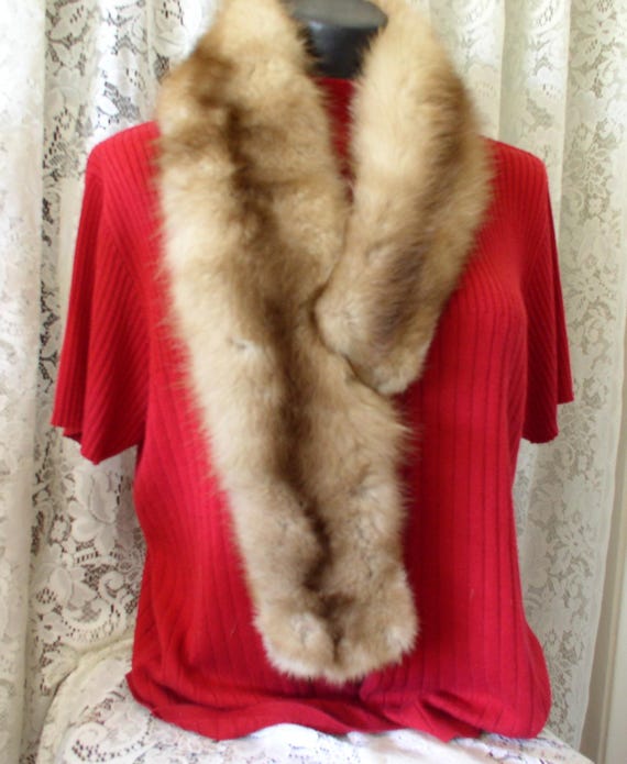 Mink Boa Autumn Haze Mink Boa.....Vintage Autumn Haze Mink Collar Boa... Real Mink Fur