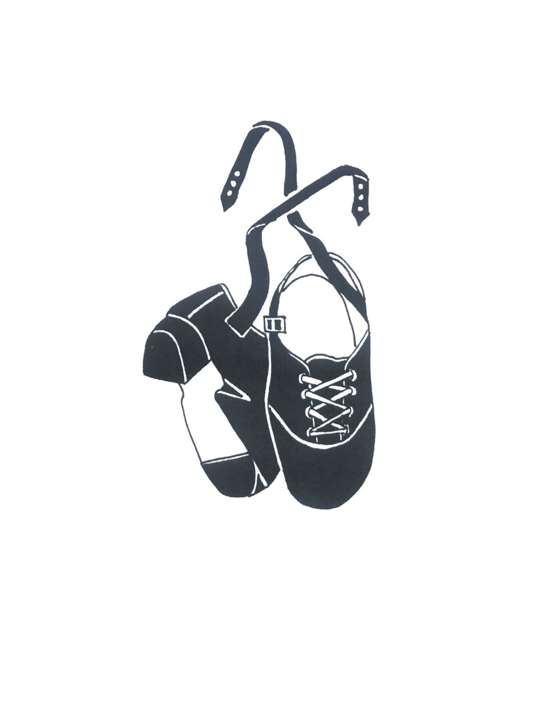 Hardshoe Irish Dance SVG Digital File, Irish Dance Shoes SVG, Irish