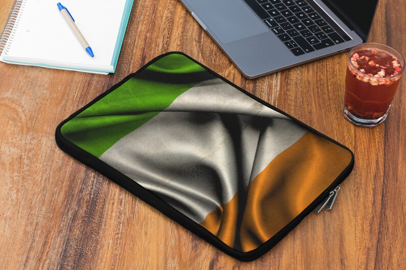 Irish Flag Laptop Sleeve Irish Laptop Sleeve Irish Laptop Etsy