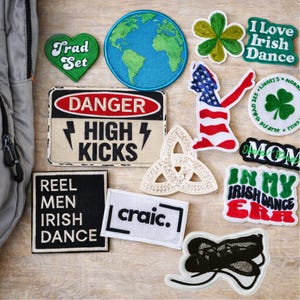 Écusson thermocollant Shamrock : accessoires de danse irlandaise