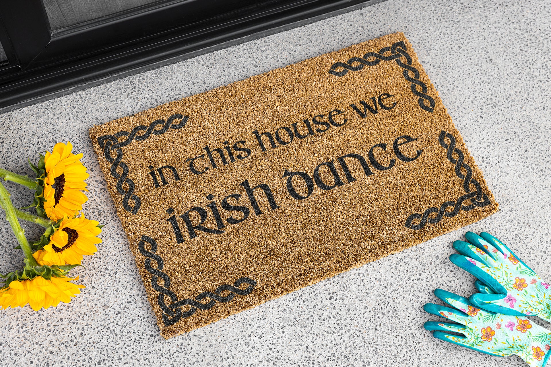 Irish Dance Doormat Irish Dance Decor Irish Door Mat Celtic Etsy