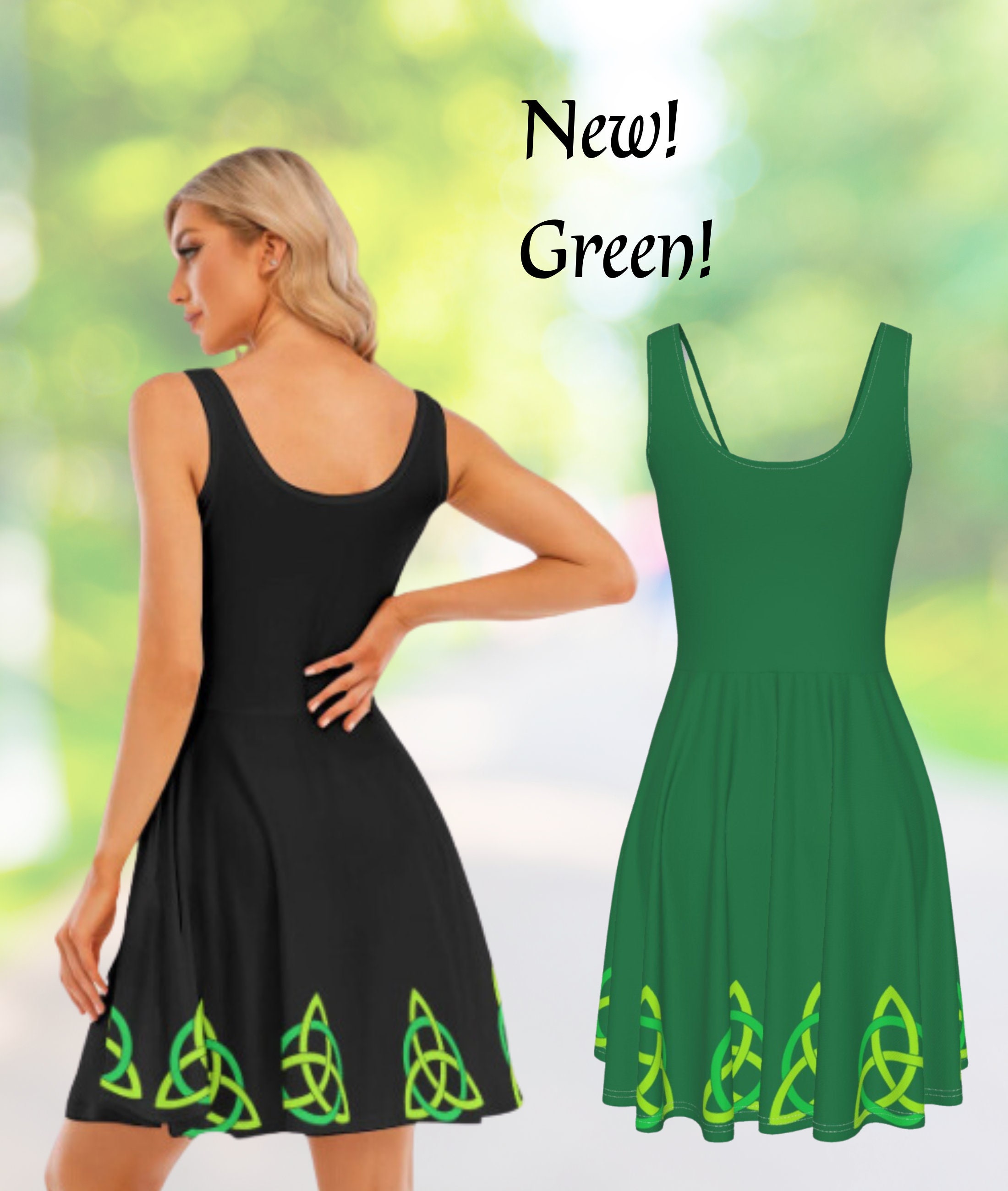 Women's Celtic Skater Dress, Irish Dress, Celtic Dress, Irish Dancer