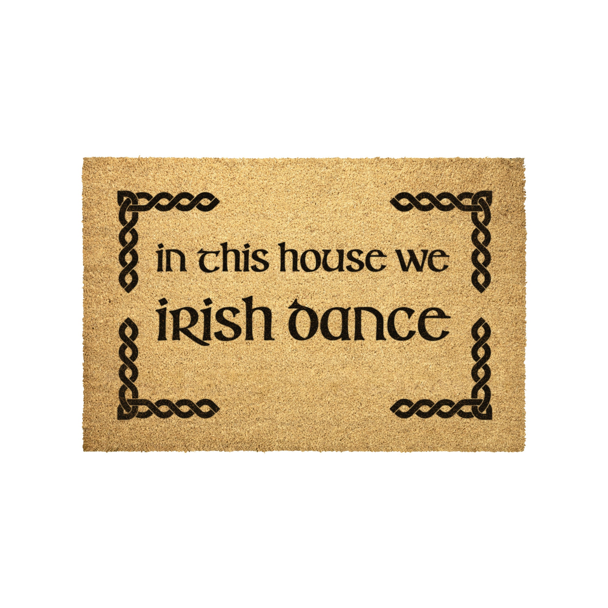Irish Dance Doormat Irish Dance Decor Irish Door Mat Celtic Etsy