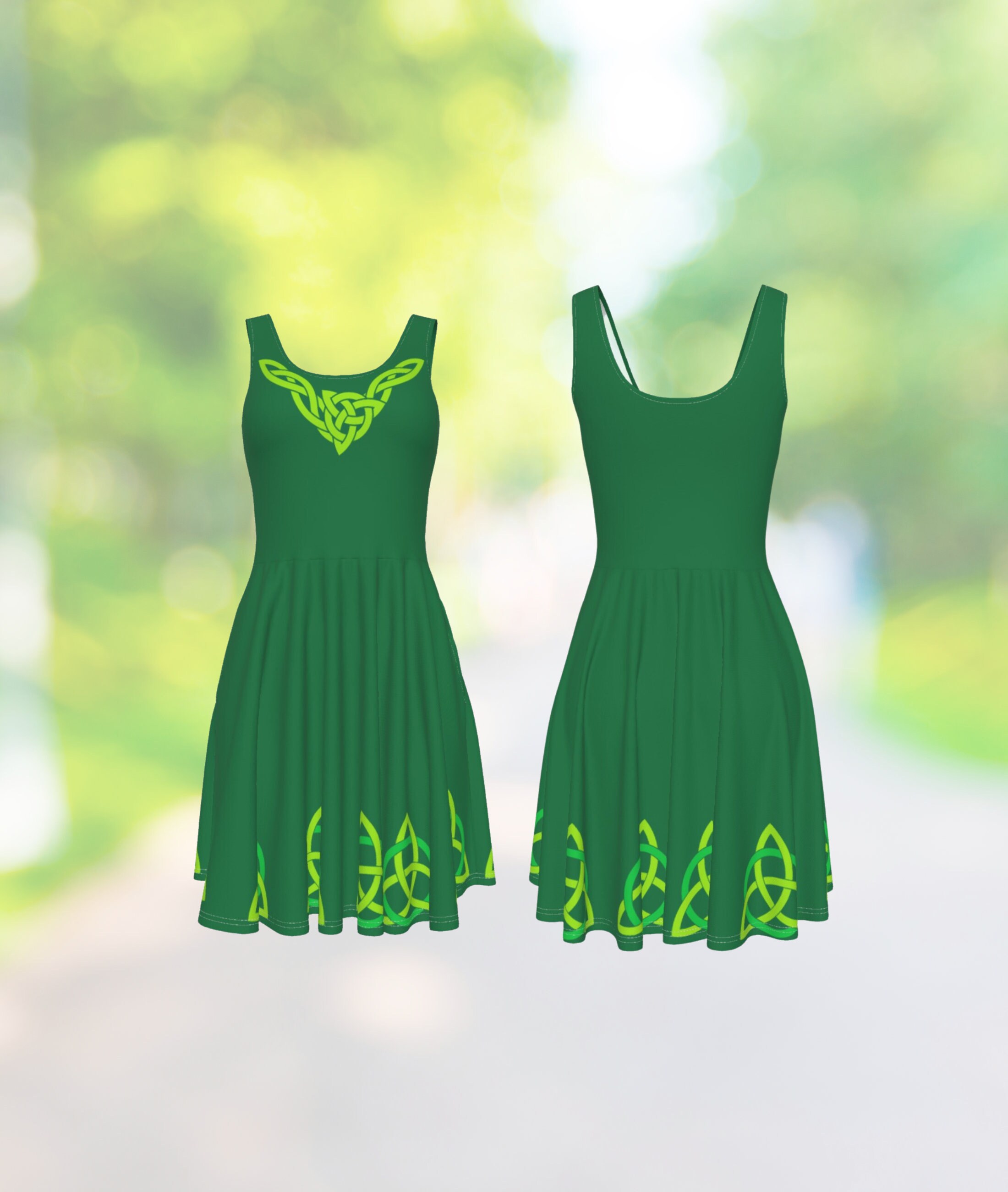 Women's Celtic Skater Dress, Irish Dress, Celtic Dress, Irish Dancer