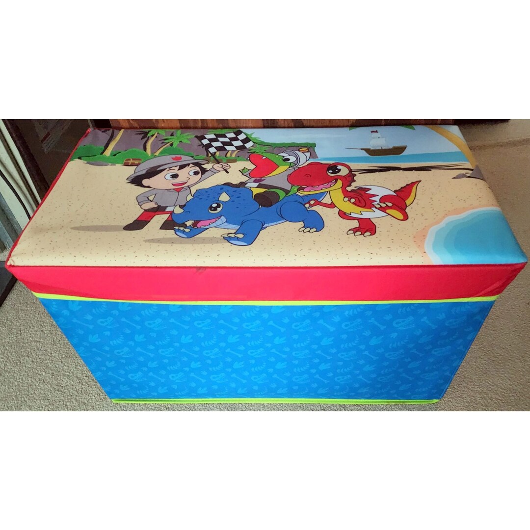 Ryan's World Collapsible Toy Box Storage Bench & Ottoman Very Nice Etsy
