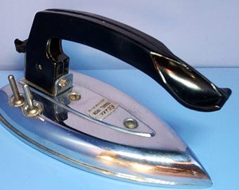 Vintage Elite Deluxe reisstrijkijzer, compact formaat, niet getest, GEEN NETsnoer Zie foto