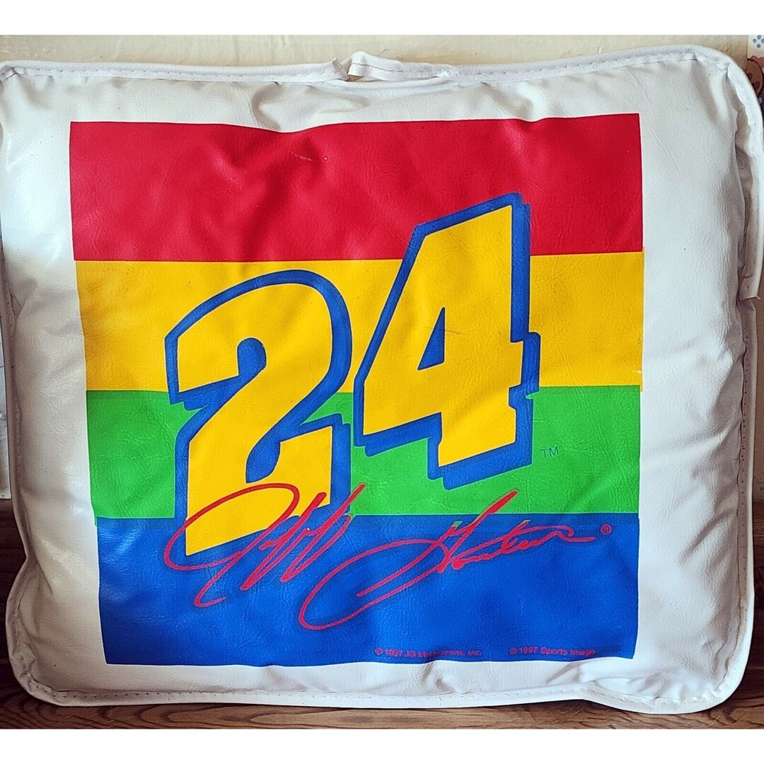 Vintage Nascar Stadium Seat Cushion Pillow Jeff Gordon 24 1998 Good Condition Etsy