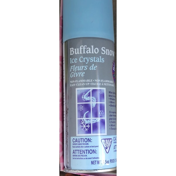 Buffalo Snow Spray 5.5 Ounce For Crafts Windows & More New