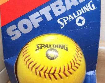 Spalding Whirlwind Yellow Softball Official Size New In Package SEE DESC.