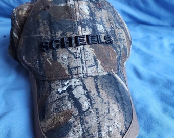 Scheels Camo Baseball Cap Trucker Hat Adjustable Adult Size