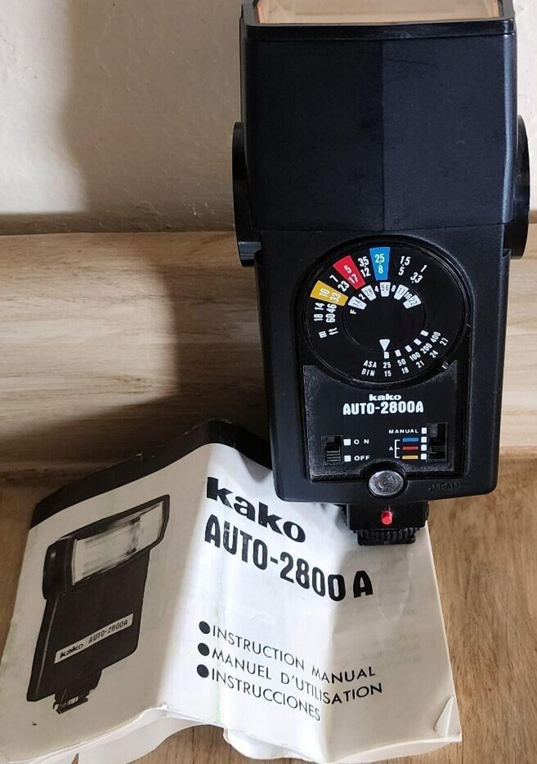 Vintage Kako Auto 2800A Camera Flash With Manual See Pictures Works - Etsy